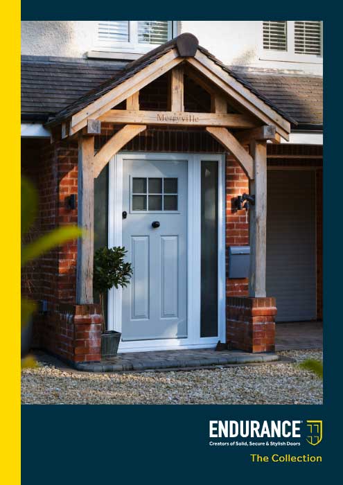 Endurance front door in white color